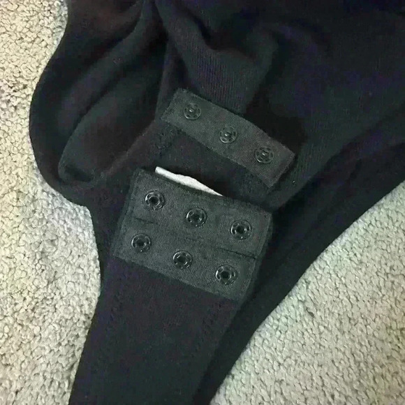 Madewell Wrap Thong Bodysuit True Black Size XS - Picture 6 of 8